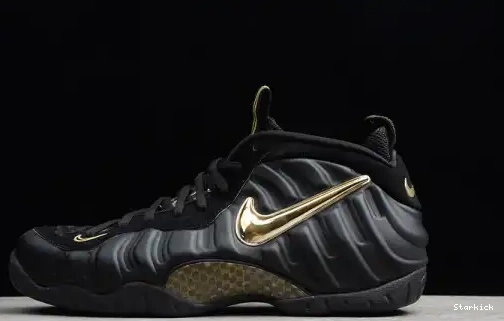 Pro Metallic Foamposite  624041-009 Air Gold Black 0616